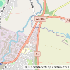 Map of Market Harborough, Leicestershire