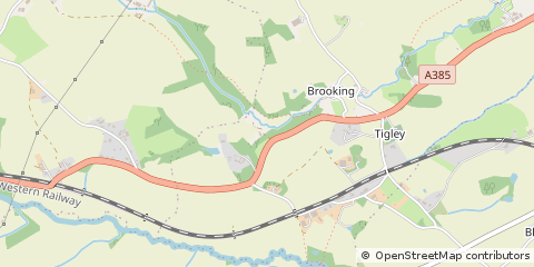 Map of Totnes, Devon