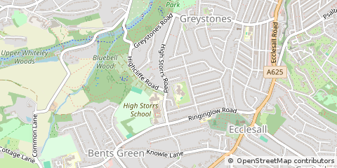 Map of Sheffield