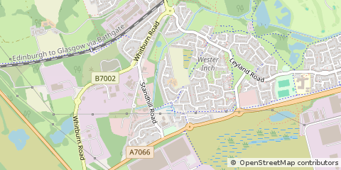 Map of Bathgate, West Lothian