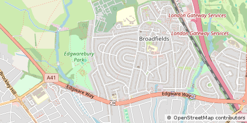 Map of Edgware