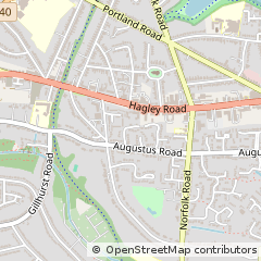 Map of Birmingham, West Midlands