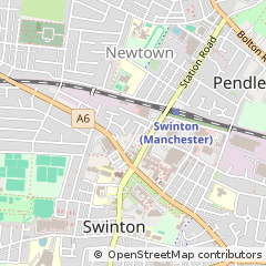 Map of Manchester, Lancashire