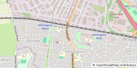 Map of Glasgow, Lanarkshire