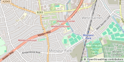 Map of NEW Malden
