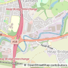 Map of Bury, Lancashire
