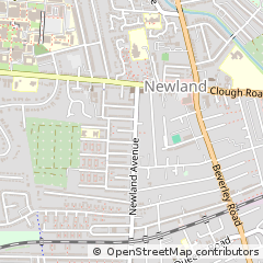 Map of Hull, East Yorkshire