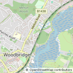 Map of Woodbridge, Suffolk