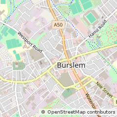 Map of Stoke-on-Trent, Staffordshire