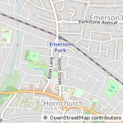 Map of Hornchurch, Essex