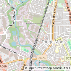 Map of Bolton, Lancashire