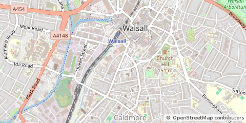 Map of Walsall