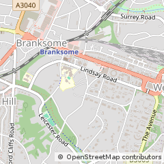 Map of Poole, Dorset