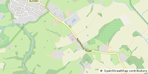 Map of Tenterden Kent, Kent
