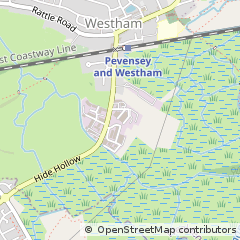 Map of Pevensey, East Sussex