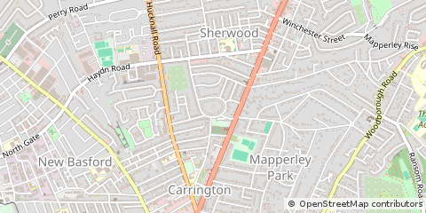 Map of Nottingham