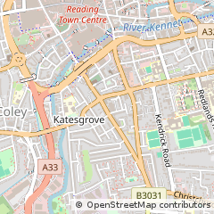 Map of Reading, Berkshire