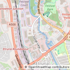 Map of Stoke-on-Trent, Staffordshire