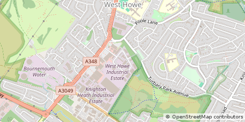 Map of Bournemouth, Dorset