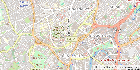 Map of Bristol
