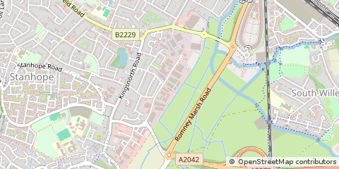 Map of Ashford, Kent