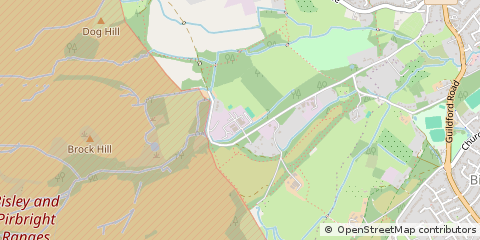 Map of Woking, Surrey