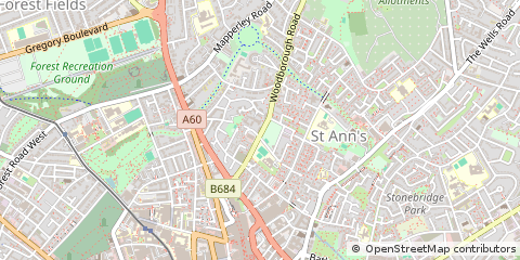 Map of Nottingham