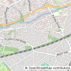 Map of Woking, Surrey