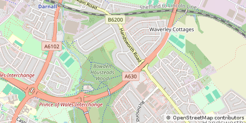 Map of Sheffield
