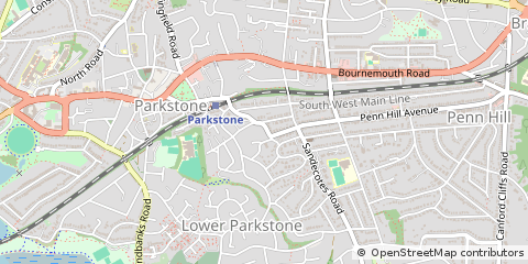 Map of Poole, Dorset
