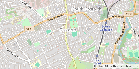 Map of Newcastle Upon Tyne