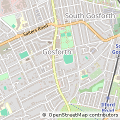 Map of Newcastle Upon Tyne