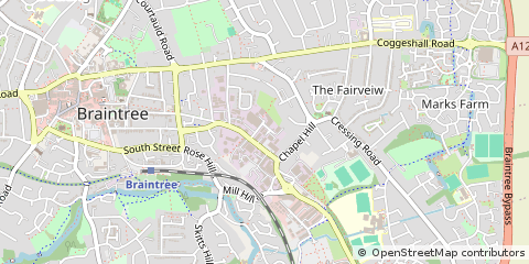 Map of Braintree