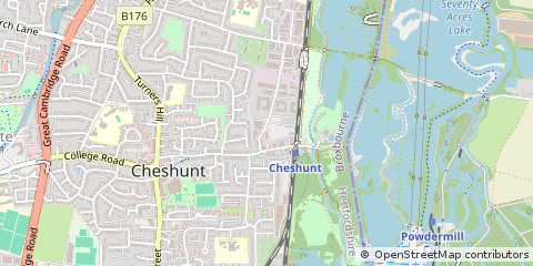 Map of Waltham Cross