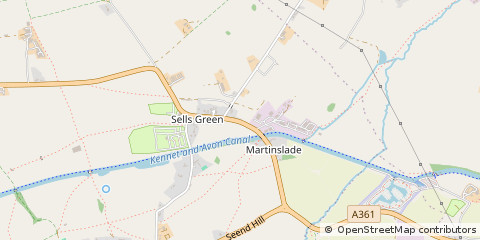 Map of Melksham, Wiltshire