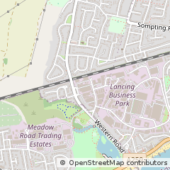 Map of Lancing, West Sussex