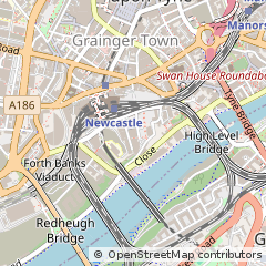 Map of Newcastle Upon Tyne