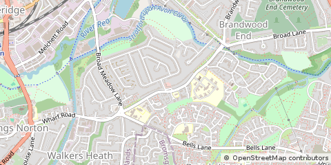Map of Birmingham, West Midlands