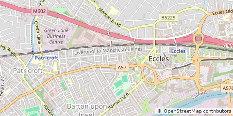 Map of Eccles, Manchester
