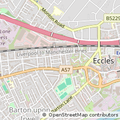Map of Eccles, Manchester