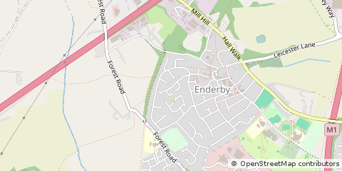 Map of Leicester, Leicestershire