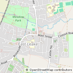 Map of East Leake, Leicestershire