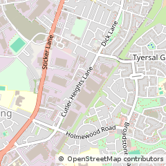 Map of Bradford, West Yorkshire