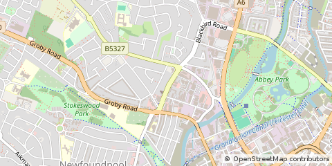 Map of Leicester, Leicestershire