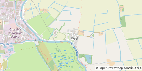 Map of Weel, East Yorkshire