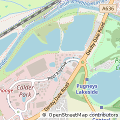 Map of Wakefield, West Yorkshire