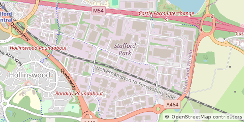 Map of Telford, Shropshire