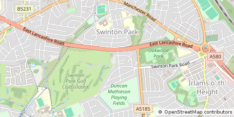 Map of Swinton, Manchester, Greater Manchester