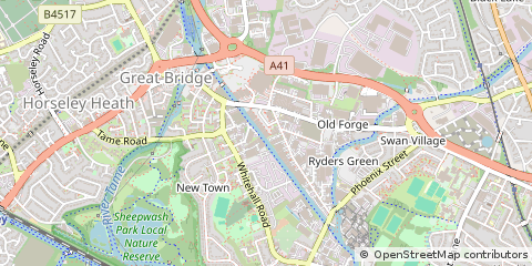 Map of West Bromwich, West Midlands