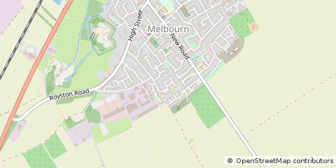 Map of Royston, Hertfordshire